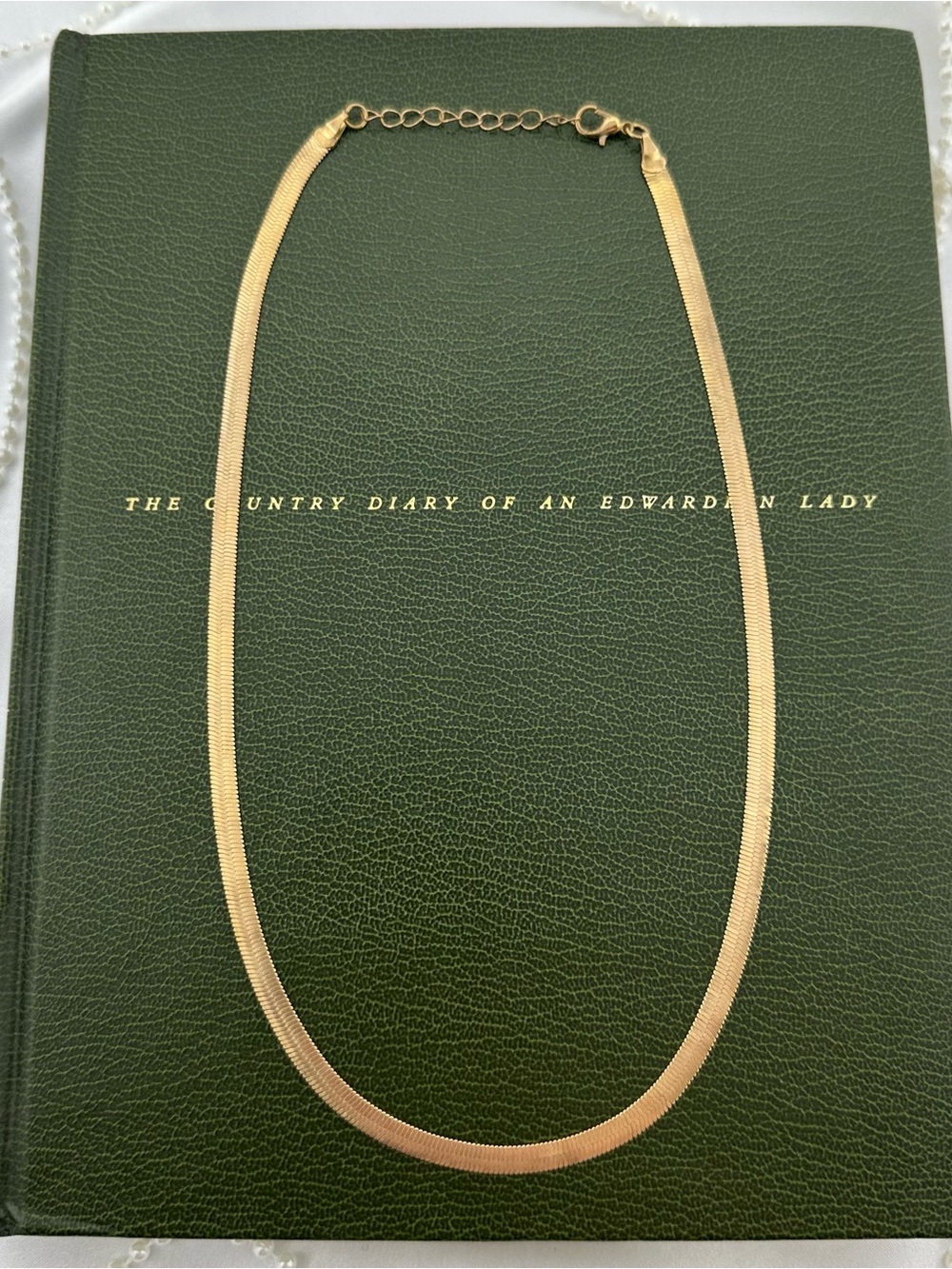 Vintage Gold Herringbone Chain